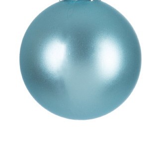 Weihnachtskugeln wasserblau matt