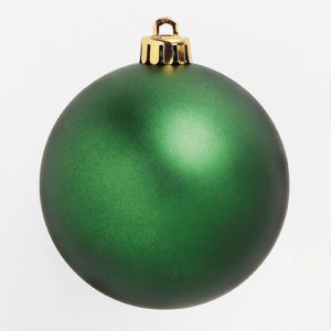 Weihnachtskugeln Ø60mm, grün matt, 24 Stück/Box