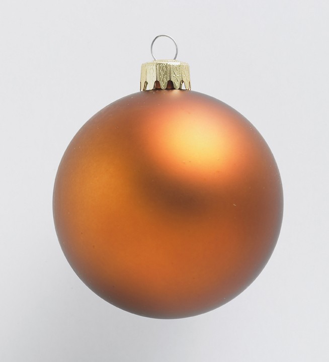 Weihnachtskugeln Ø60mm, kupfer matt, 24 Stück/Box – Bild 2