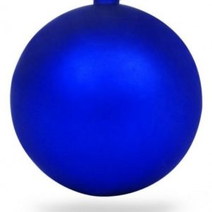 Weihnachtskugeln blau matt