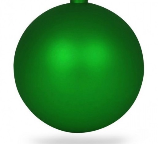 Weihnachtskugeln, grün matt
