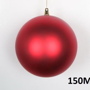 Weihnachtskugel Ø15cm, rot matt