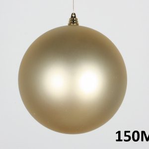 Weihnachtskugel Ø15cm, hellgold matt