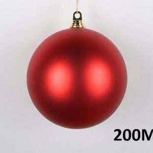 Weihnachtskugel Ø20cm, rot matt