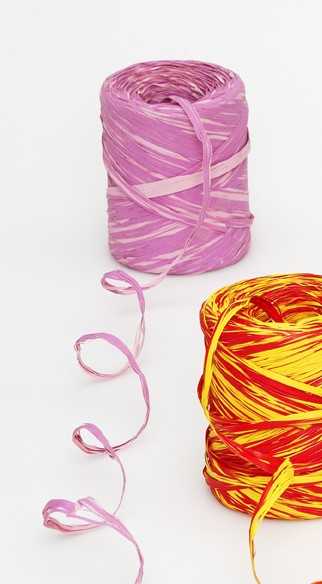 Polyraffia 2-färbig, pink/rosa, 1,5cm/200lfm