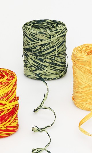 Polyraffia 2-färbig,hell/dklgrün, 1,5cm/200lfm
