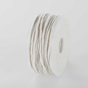 Dochtfaden Ø5mm, 33 lfm/Spule, weiss