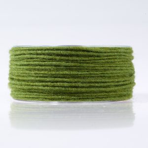 Dochtfaden Ø5mm, 33 lfm/Spule, moosgrün