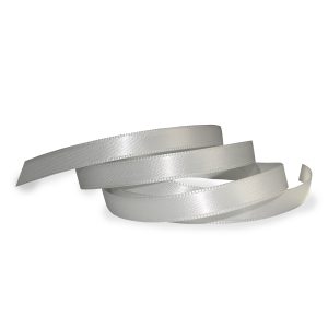 Doppelsatin-Band B:10mm, hellgrau, 50m/Rolle