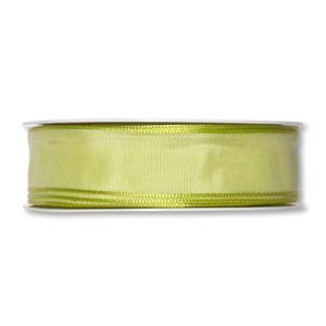 Drahtkantenband B:25mm, hellgrün, L:25m/Rolle