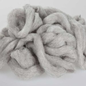 *Woll-Lunte Ø30-40mm, L:30m, hellgrau