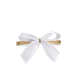 Schleifen mit Drahtclip Breite:60mm, weiß