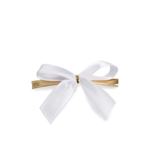 Schleifen mit Drahtclip Breite:60mm, weiß
