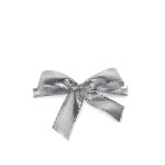 Schleifen mit Drahtclip Breite:60mm, silber