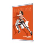 Poster-Plakatschienen-Set, silber eloxiert