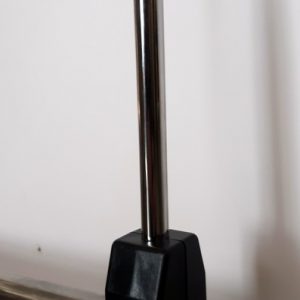 Klammerhalter für Rundrohre, inkl.Chromstange, L:160mm, schwarz