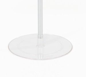 Kunststoff-Fuß, Ø160 x Stärke:4mm, transparent