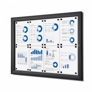 Schaukasten 8 x Din A4, schwarz, versperrbar