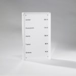 Acryl-Rahmenaufsteller mit Magnet
