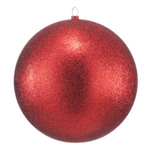 Weihnachtskugel Glitter Ø40cm, rot