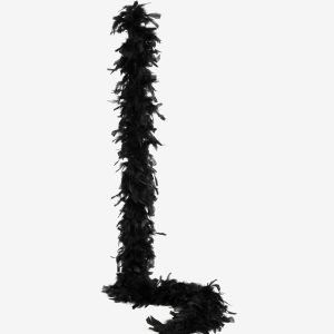 Federboa 2-fach Ø15cm, L:180cm, schwarz