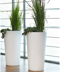 Pflanztopf Tuit Ø40xH:75cm, weiss