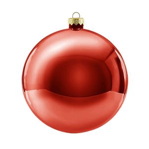 Weihnachtskugel Ø38cm, rot glänzend