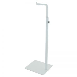 L-Handtaschenständer, höhenverstellbar, weiß