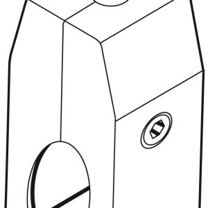 Klammerhalter für Ovalrohre, inkl.Chromstange, L:160mm, schwarz