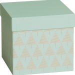 Geschenkbox "Walo" 13,5x13,5x12,5cm, mint