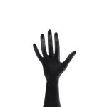 Schmuckhand stehend H:35cm, schwarz-beflockt