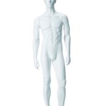 Herrenfigur NIK, Pos.1, skulpturiert, weiß