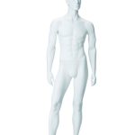 Herrenfigur NIK, Pos.2, skulpturiert, weiß