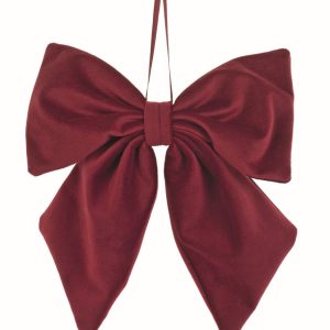 Dekoschleife "Velvet" H:20cm, bordeaux(weinrot)