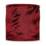 Drahtkantenband B:100mm, dunkelrot, L:25m/Rolle