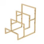 Geldbörsen/Taschendisplay 3-stufig, gold glänzend
