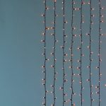 LED-Lichtervorhang B:2 x L:3m, kuppelbar, warm weisse LEDs
