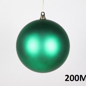 Weihnachtskugel Ø20cm, dunkelgrün matt