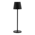 Kabellose Tischlampe Feline, schwarz, dimmbar, H:38 x Ø11cm