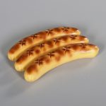 Deko Grill-Würstchen hell x 3, L: 17cm, 3 Stk./Packung