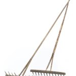 Alte antike Holzrechen, B:50cm, L:160-180cm