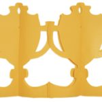 Pokal-Girlande H:27cm, L:3m, gold