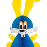 Hase H:50x32cm, blau