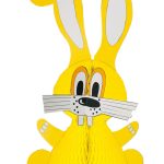 Hase H:100x64cm, gelb