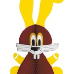 Hase H:50x32cm, braun