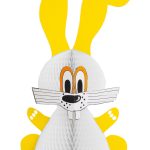 Hase H:70x44cm, weiß