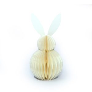 Wabenpapier-Hase H:30cm, creme