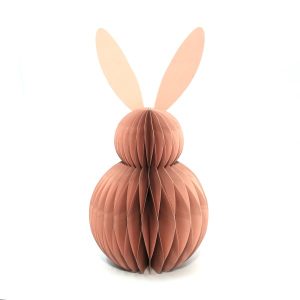 Wabenpapier-Hase H:30cm, cognac