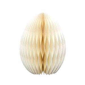 Wabenpapier-Osterei H:30cm, champagner