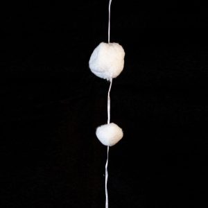 Schneeball-Girlande x 16, L:190cm